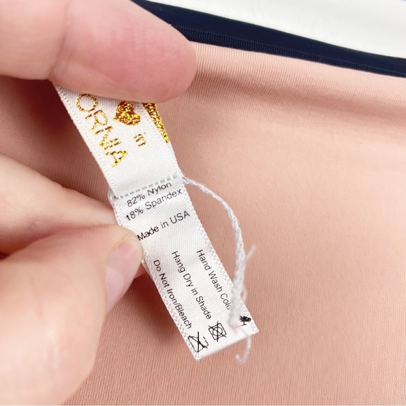 KYA SWIM Havana Reversible Strapless One Piece Bathing Suit Swim Black Tan Rose - Picture 5 of 11